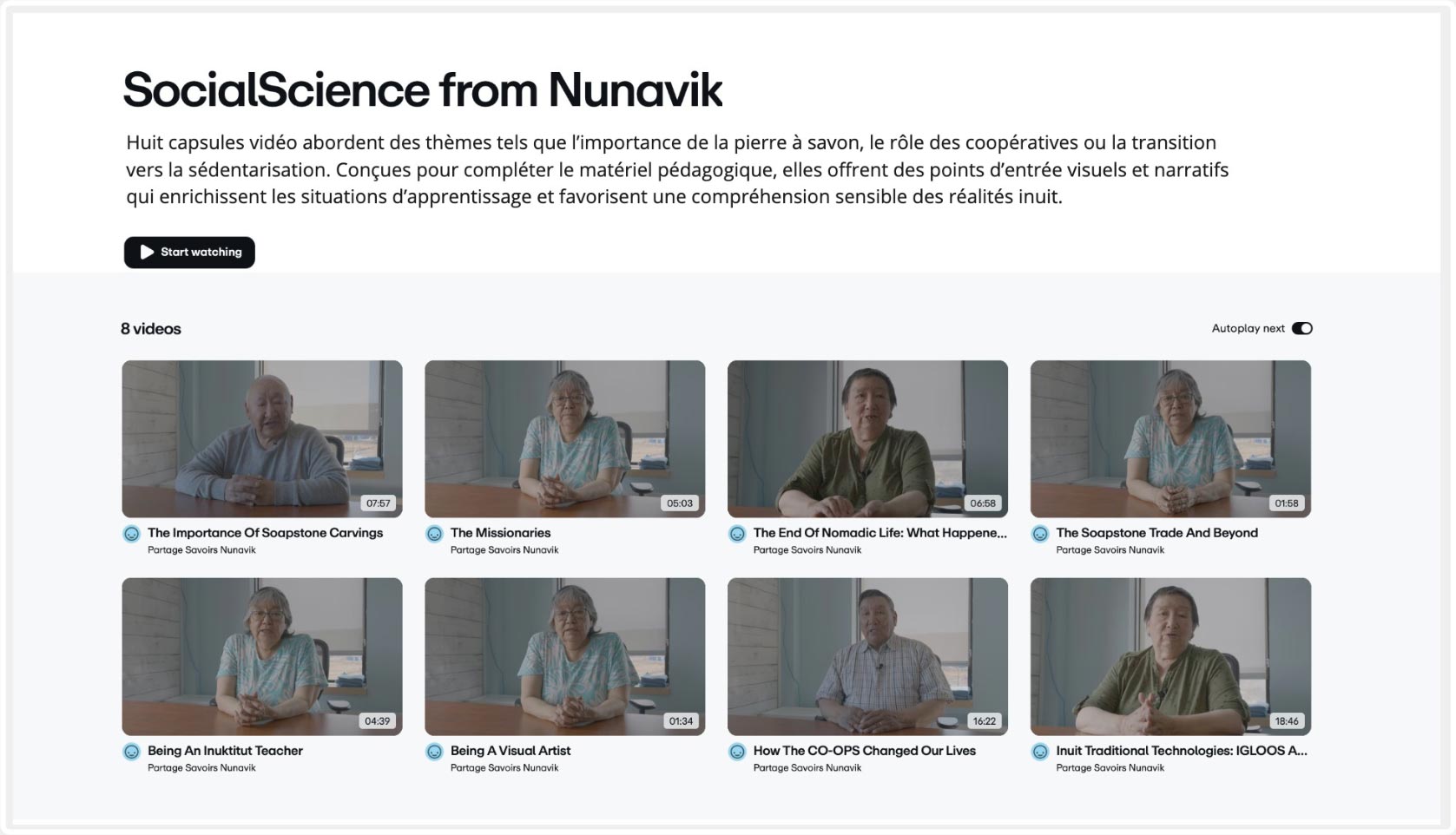 Vimeo: SocialScience from Nunavik Vimeo: SocialScience from Nunavik